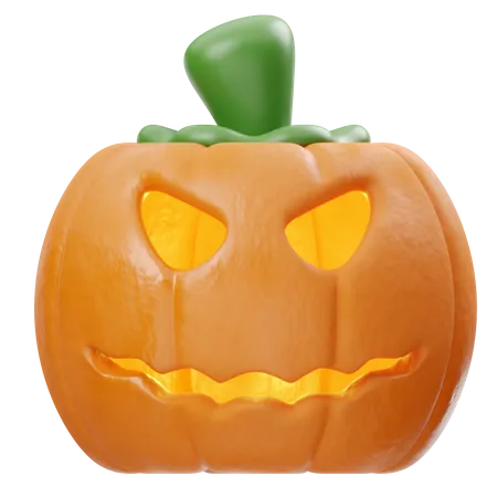 Smiling Pumpkin  3D Icon