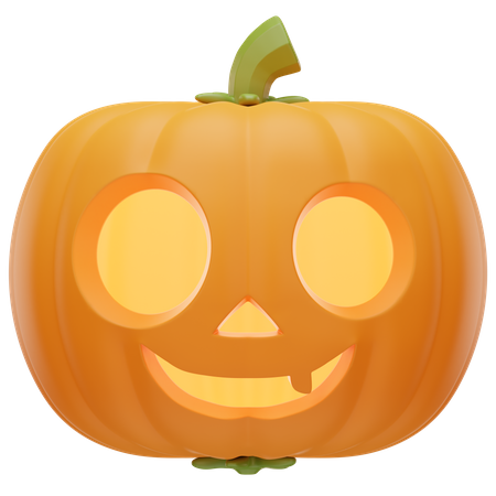 Smiling Pumpkin  3D Icon