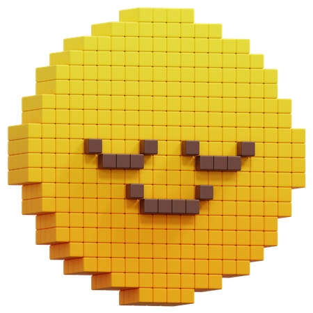 Smiling Shy Face Emoji  3D Icon
