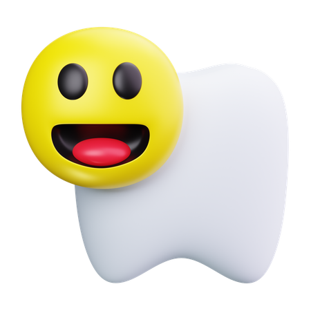 Smiling Tooth  3D Icon