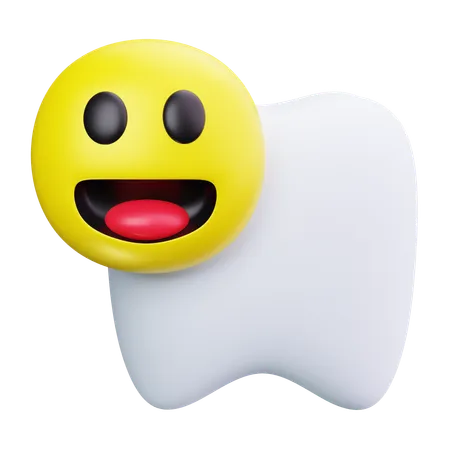 Smiling Tooth  3D Icon