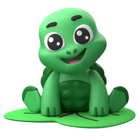 Smiling Turtle  3D Icon