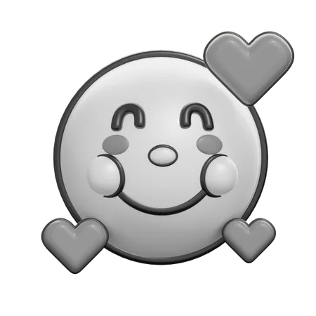 Smilling Face With Heart  3D Icon