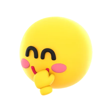 Smirk Emoji  3D Icon