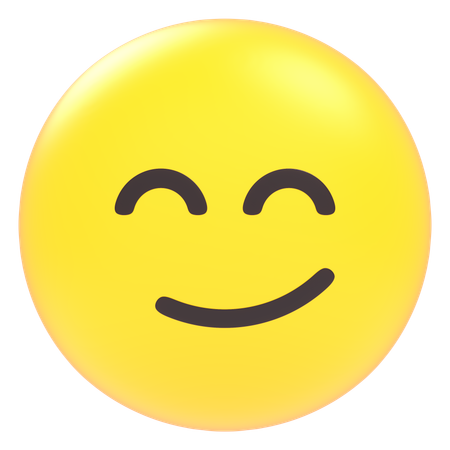 Smirk Emoji  3D Icon