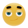 free 3d smirking emoji 