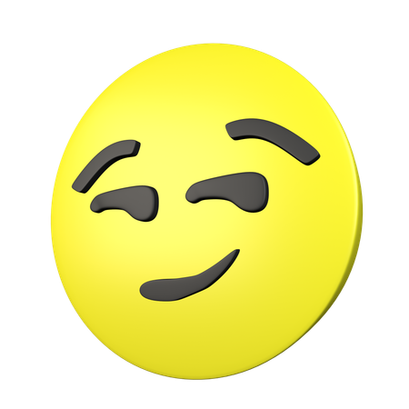 14 Smirking Emoji 3D Illustrations - Free in PNG, BLEND, glTF - IconScout
