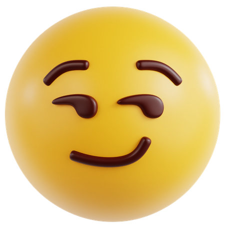 Smirking Face  3D Icon