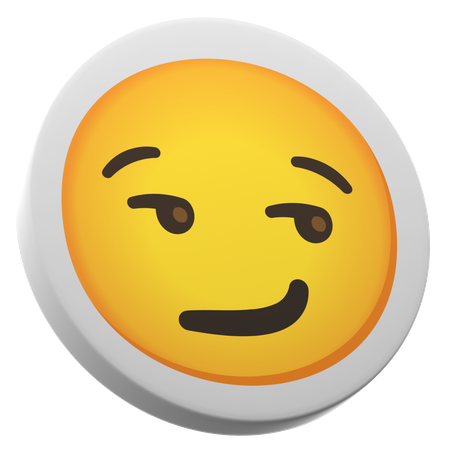 Smirking Face  3D Icon