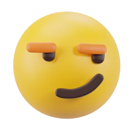 Smirking Face  3D Icon