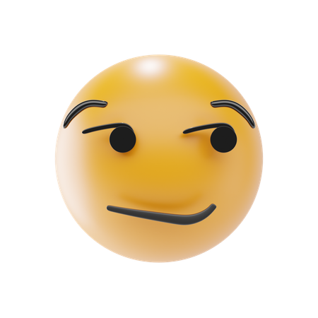 Smirking Face Emoji  3D Icon