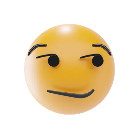 Smirking Face Emoji  3D Icon