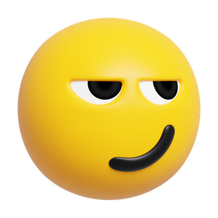 Smirking Face Emoji  3D Icon
