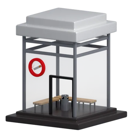 Smoking Area  3D Icon