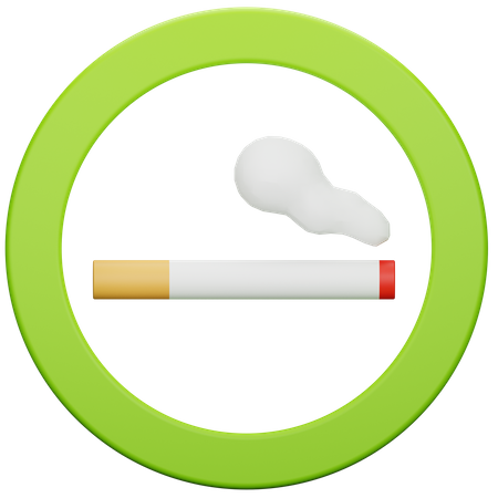 Smoking Area Sign  3D Icon