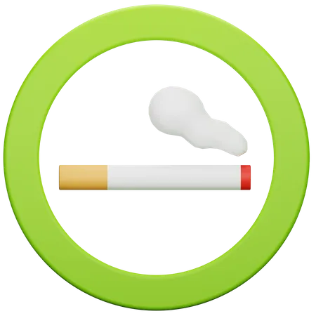 Smoking Area Sign  3D Icon