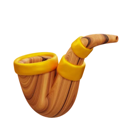 3 D Illustration Of Smoking Pipe 3D Icon