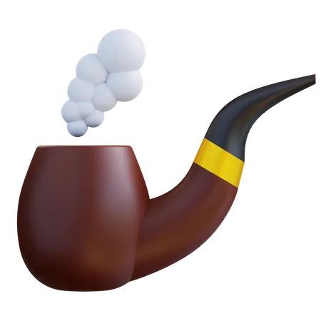 3 D Illustration Smoking Pipe 3D Icon