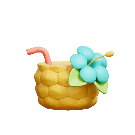 Smoothies à l'ananas  3D Icon