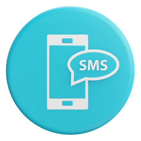 Sms 3D Icon download in PNG, OBJ or Blend format
