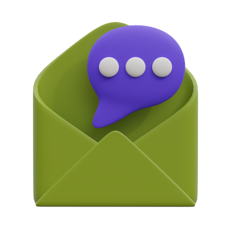 SMS Email  3D Icon