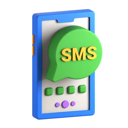 SMS moviles  3D Icon