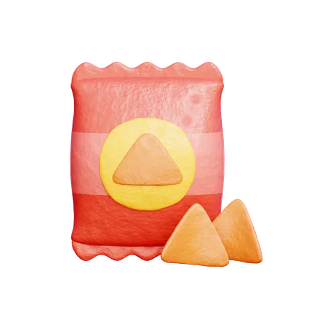 Snack Chips  3D Icon