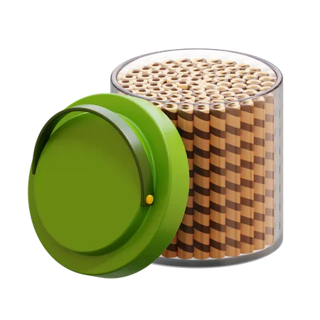 Snack Roll Jar  3D Icon