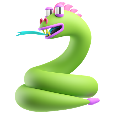 Snake  3D Icon