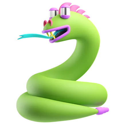 Snake  3D Icon