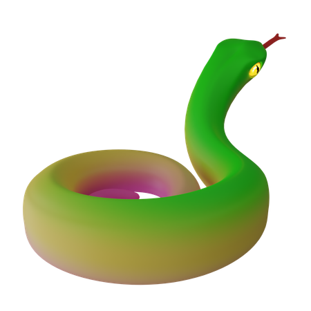 Snake  3D Icon