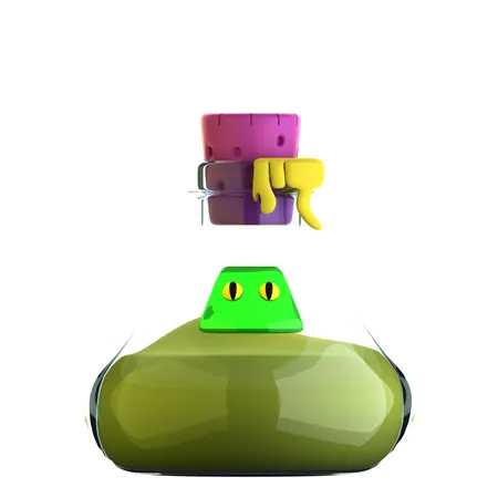 Snake poison 3D Icon