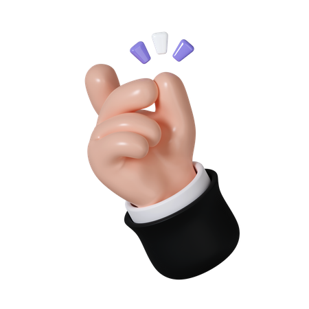 Snap Gesture  3D Icon