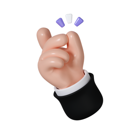 Snap Gesture  3D Icon