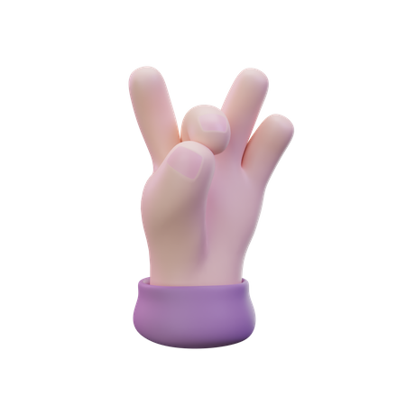 Snap Hand Gesture  3D Icon