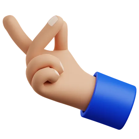 Snap hand gesture  3D Icon