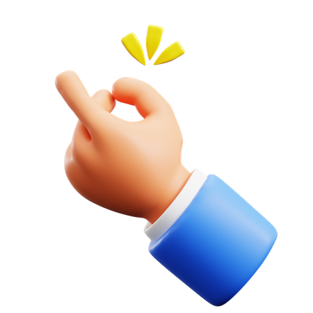 Snap Hand Gestures  3D Icon