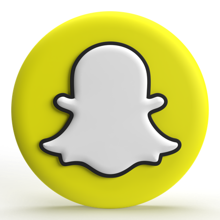 Snapchat  3D Icon