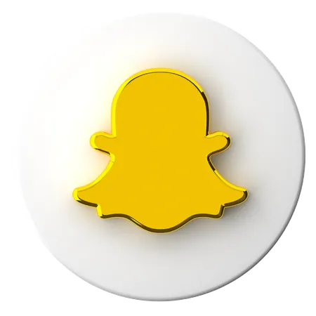 Snapchat  3D Icon