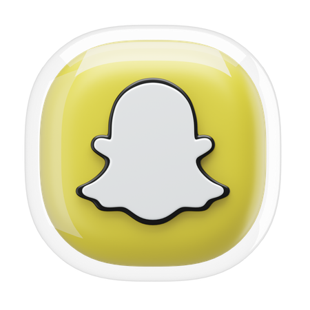 Snapchat  3D Icon