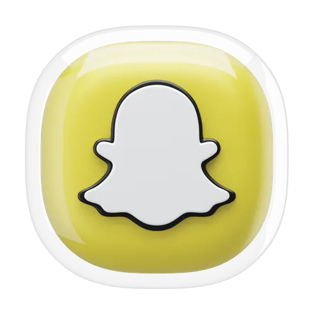 Snapchat  3D Icon