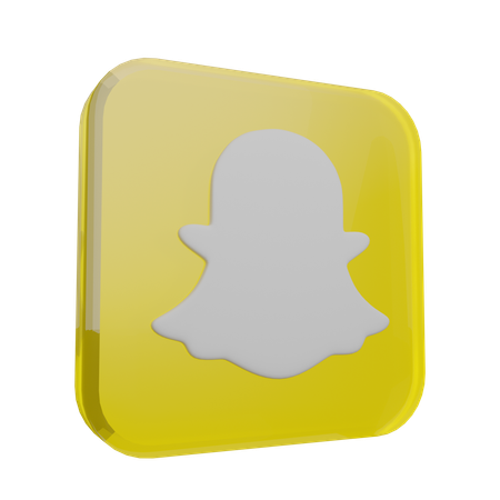 Snapchat  3D Icon