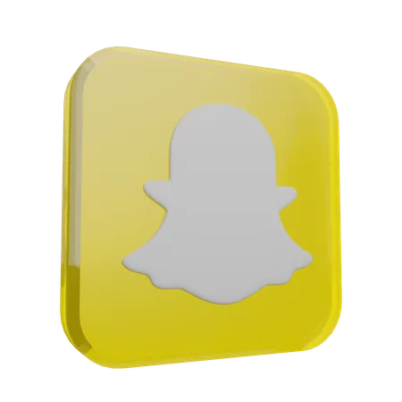 Snapchat  3D Icon