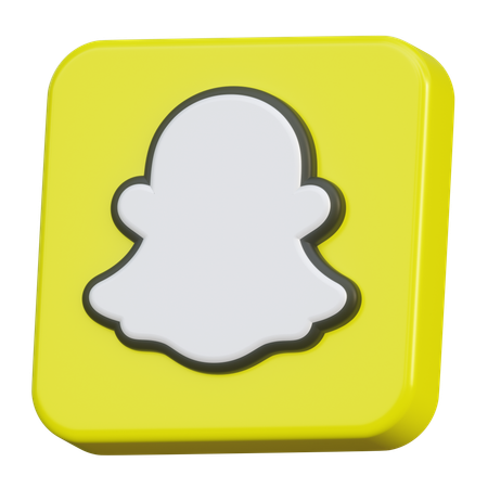 Snapchat  3D Icon