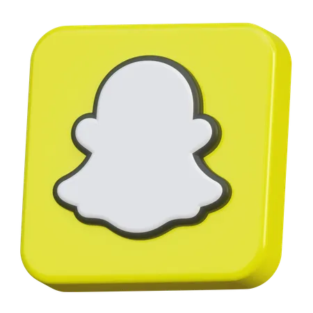 Snapchat  3D Icon