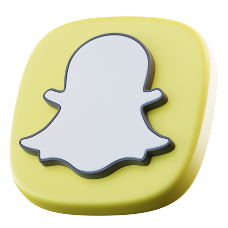 Snapchat  3D Icon