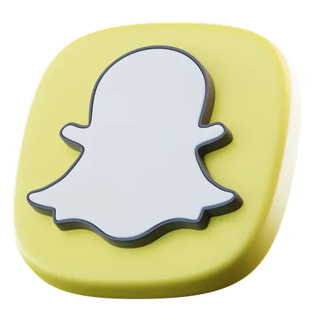 Snapchat  3D Icon