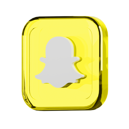 Snapchat  3D Icon