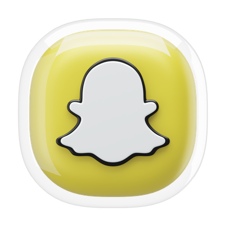 Snapchat  3D Icon