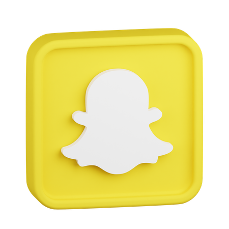 Logo snapchat  3D Icon